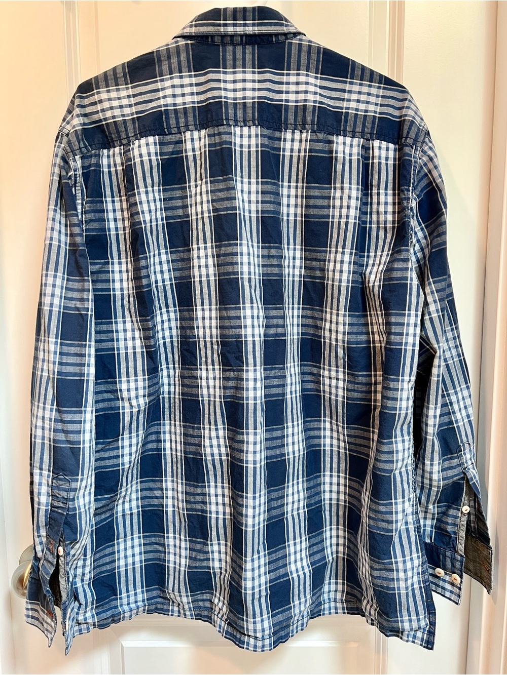 Tommy Bahama Blue Box Plaid Long Sleeve Button Up Resort Coastal Casual Men’s XL - Picture 3 of 9